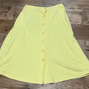 Vintage Yellow A-Line Skirt